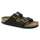 Birkenstock Arizona Soft Footbed Suede Leather Unisex Regular Width Sandals in Mocha