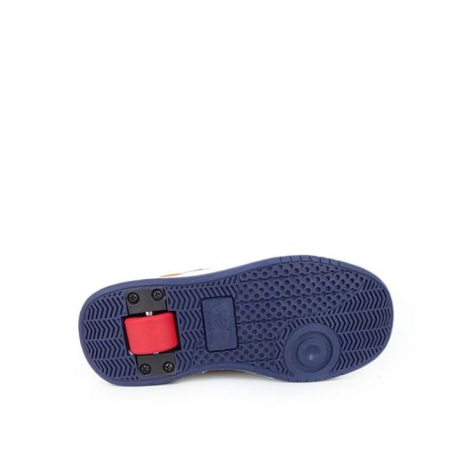 HEELYS Pop Aero Roller Sneaker in Navy Orange Blue Flame