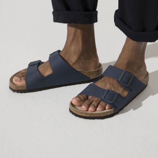 Birkenstock arizona desert soil blue on sale