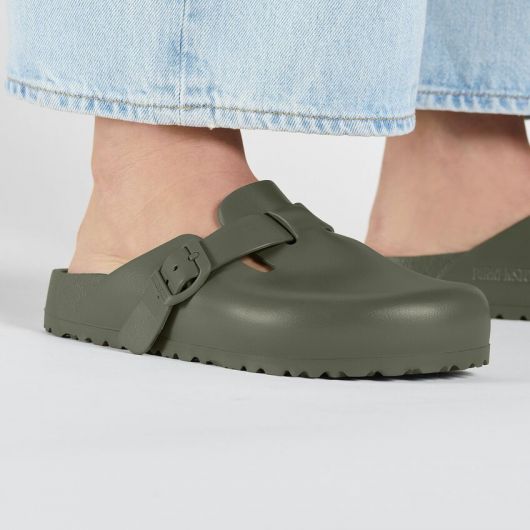 Birkenstock Boston EVA Men Clogs in Khaki starthreesixty