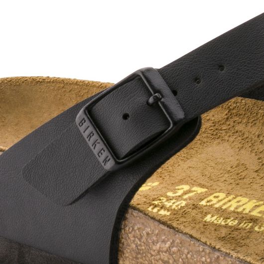 Birkenstock Gizeh Birko Flor Unisex Regular Width Sandals in Black starthreesixty