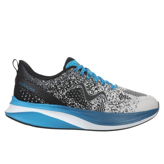 MBT HURACAN 3000 Men s Lace Up Running Shoe in Black Methyl Blue starthreesixty