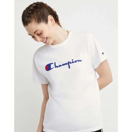 Champion SS23 Womens The Heritage T Shirt in White WL1873HS22 551058045