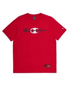 Champion Men's Crewneck Long Sleeve T-Shirt in Red (219260)