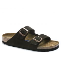Birkenstock Arizona Soft Footbed Suede Leather Unisex Regular Width Sandals in Mocha