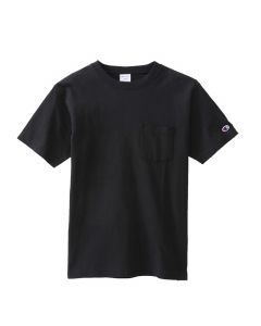 CHAMPION Men's Short Sleeve Pocket T-Shirt In Black (C3-M349)