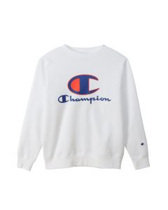Champion Women's Crewneck Sweatshirt in White (C3-V008-010) 