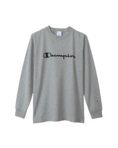 Champion Men's Long Sleeve T-Shirt in Grey (C3-X416)