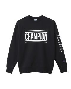 CHAMPION Men's Crew Neck Sweatshirt in Black (C3-Y025)