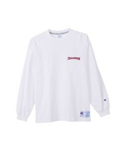 Champion Men's Long Sleeve T-Shirt in White (C3-Y409)
