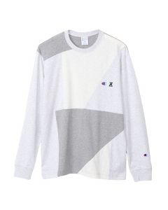 Champion x ANREALAGE Limited Edition Long Sleeve T-shirt in Oxford Gray (C8-W423)