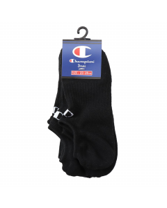 Champion ankle socks - 3 prs pack Ghost Socks  in Black (CMSCV501)