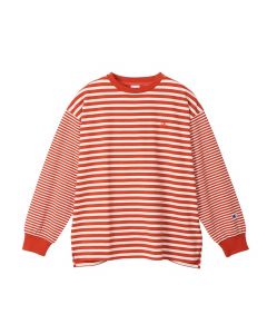 Champion Women Long Sleeve Border T-Shirt in Red