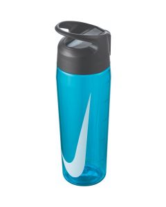 NIKE TR Hypercharge Straw Bottle 24oz in Blue Fury/Anthracite/White
