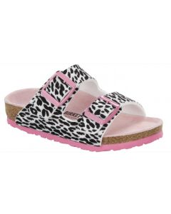 Birkenstock Arizona Birko-Flor Kids Sandals in Lily Black Pink
