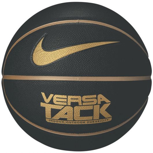 Doctor en Filosofía Escultor Lingüística NIKE Versa Tack Basketball in Black/Metallic Gold | starthreesixty.com