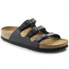 Birkenstock Florida Birko-Flor Soft Footbed Women's Regular Width Sandals in Black