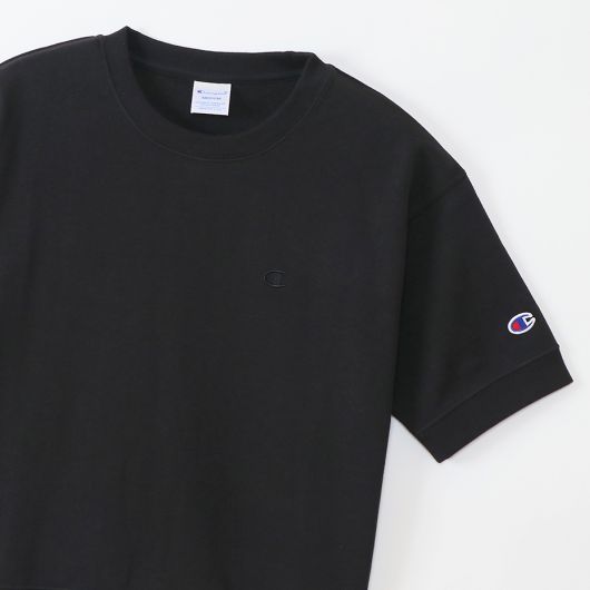 CHAMPION Women s Short Sleeve Sweatshirt in Black CW T014