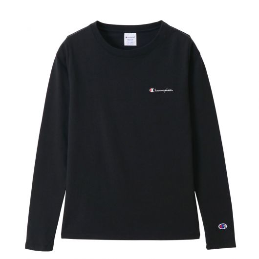 CHAMPION Women s Long Sleeve T Shirt In Black CW T411