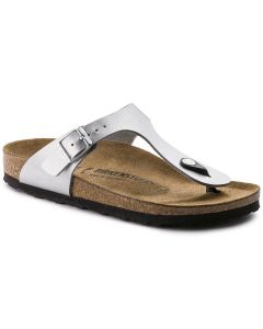 Birkenstock Gizeh Birko-Flor Unisex Regular Width Sandals in Silver