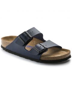 BIRKENSTOCK Arizona Birko-Flor Soft Footbed Unisex Regular Width Sandals in Blue
