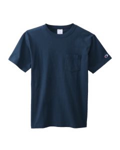 CHAMPION Men's Short Sleeve Pocket T-Shirt In Navy (C3-M349)