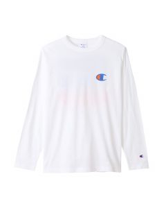 CHAMPION Men's Long Sleeve T-Shirt In White (C3-W407)