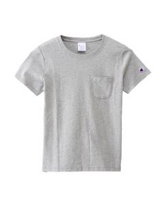 CHAMPION Women's Short Sleeve Pocket T-Shirt In Oxford Gray (CW-M321)