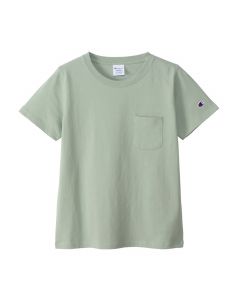 CHAMPION Women's Short Sleeve Pocket T-Shirt In Lime Mist (CW-M321)