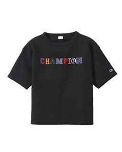 CHAMPION Women's Short Sleeve T-shirt in Black